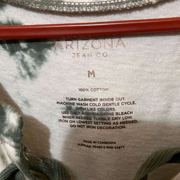 Arizona Jean Co Women’s dress size medium white/green - Picture 3 of 3